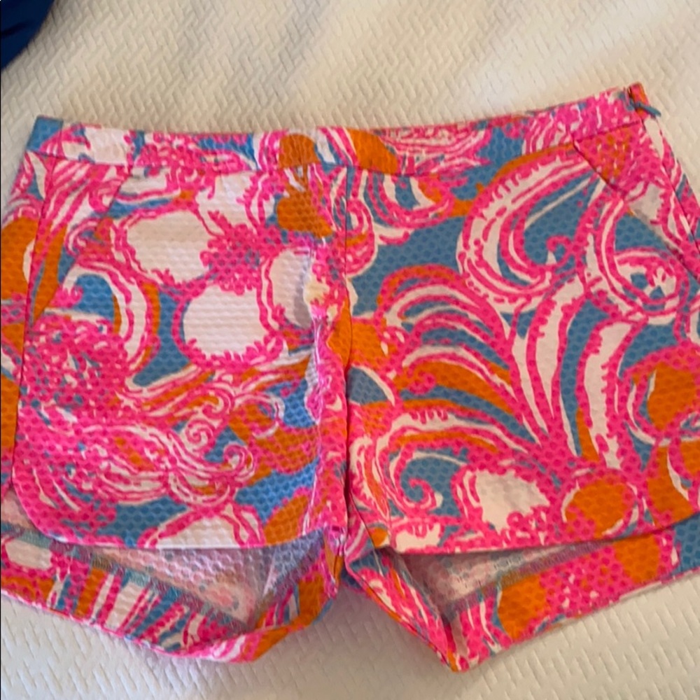 Lily Pulitzer Side Zipper Shorts